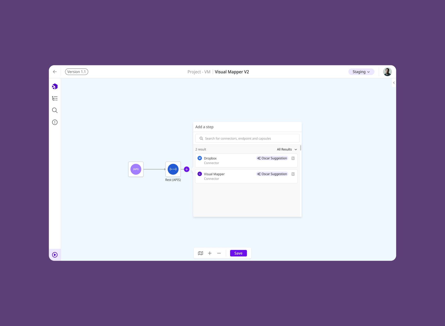 Smart Connector AI suggestions in a flow